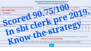 Sbi clerk 2020 preparation strategy & my 2019 scorcard