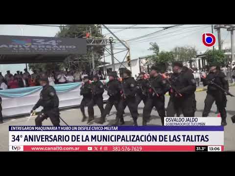 Osvaldo Jaldo participó del aniversario de Las Talitas