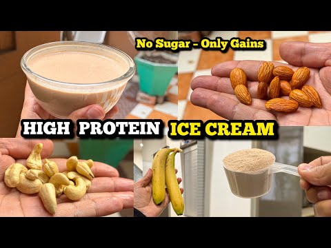 Protein Banana Chocolate Ice Cream At Home | Healthy No-Sugar Dessert | High Protein Ice Cream