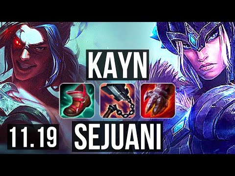 KAYN vs SEJUANI (JUNGLE) | 11/1/15, 2.0M mastery, Legendary, 700+ games | EUW Master | v11.19