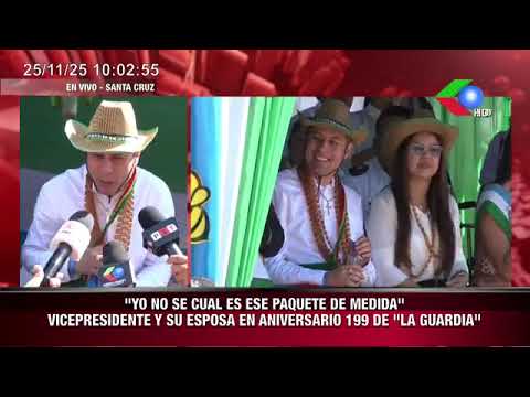 El Vicepresidente Edman Lara participa del Aniversario del municipio de La Guardia