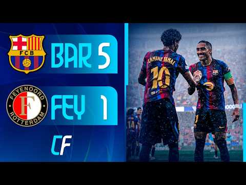 ✅ BARCELONA le dio una PALIZA por 5-1 al FEYENOORD en la CHAMPIONS LEAGUE