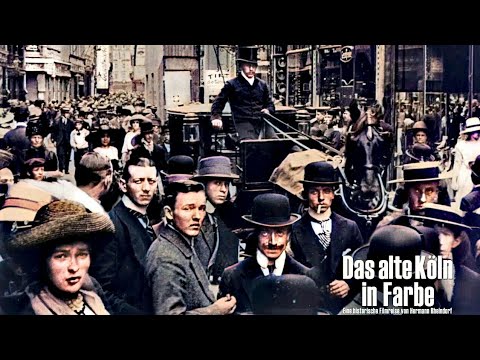 Cologne during the imperial era (colorized) - Rhine - Cathedral - Hohe Str. - Cologne during the ...