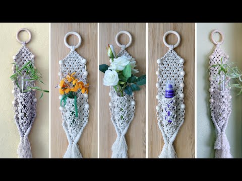 DIY Macrame Plant Hanger Easy NEW Diamond Design