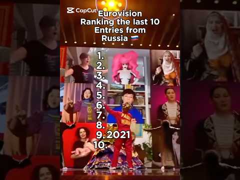 Ranking the last 10 Eurovision entries from Russia #esc #eurovisionsongcontest #eurovision