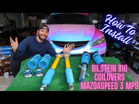 Mazdaspeed 3 MPS Mazda 3 2004 - 2013 Bilstein B14/B16 Coilovers Full Installation Guide !!!