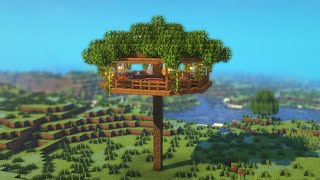 Minecraft Easy Treehouse Tutorial - How to Build an EASY Treehouse in Minecraft 1.21