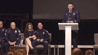 Officer MoJo's funeral