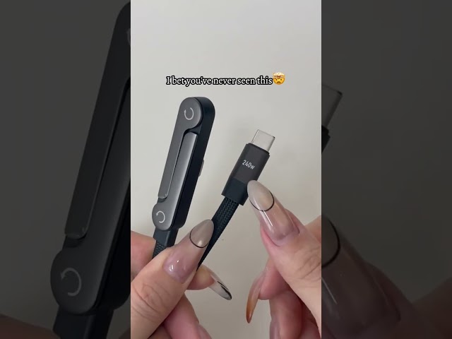 Vídeo relacionado con 2 Pack 2 en 1 Cable de Carga con Soporte Invisible 240W con Adaptador USB A