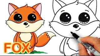 How to Draw a Cartoon Fox Cute and Easy