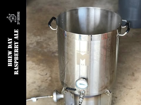 Home Brew All Grain Raspberry Ale Brew Day 2017