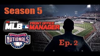 MLB Front Office Manager Washington Nationals Season 5 Ep 2  Spring Training Game 9th Inning RALLY