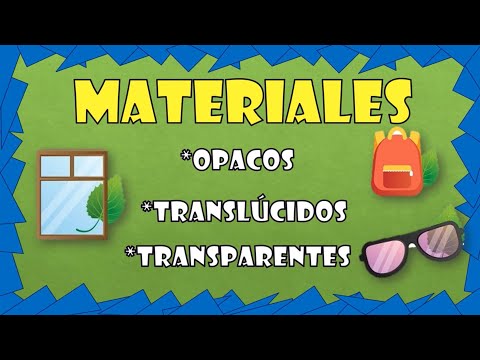 OPAQUE, TRANSLUCENT AND TRANSPARENT MATERIALS