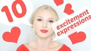 10 ways to say you are EXCITED in English | English Vocabulary Lesson