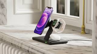 OMNIA M3 Magnetic 3-in-1 Wireless Charging Station