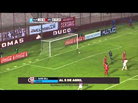 Gol de Ábila. Huracán 4 - Argentinos 0. Fecha 6. Primera División 2015. FPT.