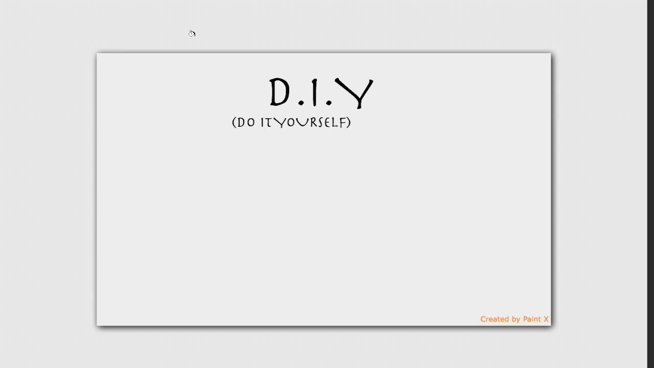 D.I.Y Definition For YouTube | Help With Words