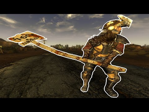 You Can Rip Highway Signs Out Of The Ground in Fallout New Vegas