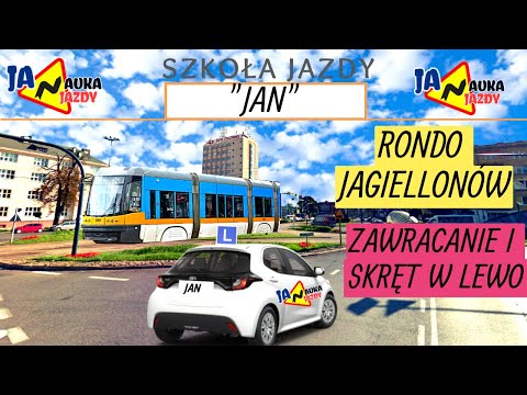 RONDO JAGIELLONÓW - JAK PRZEJECHAĆ RONDO Z POJAZDAMI SZYNOWYMI? - TRASY EGZAMINACYJNE BYDGOSZCZ #12