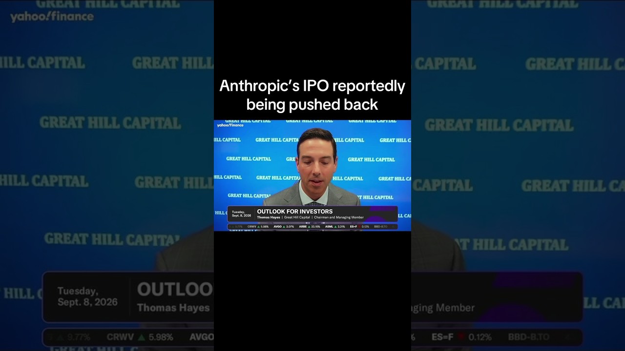 Anthropic's IPO is reportedly being pushed back.