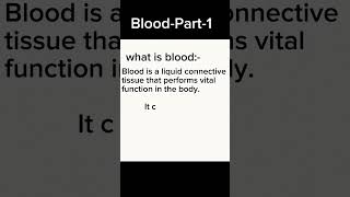 What is blood #definition #education #shorts