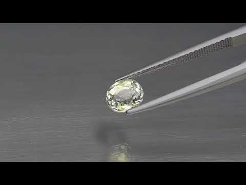 Натуральный желтый Турмалин Дравит овал 6.4x5.9мм 1.05ct видео