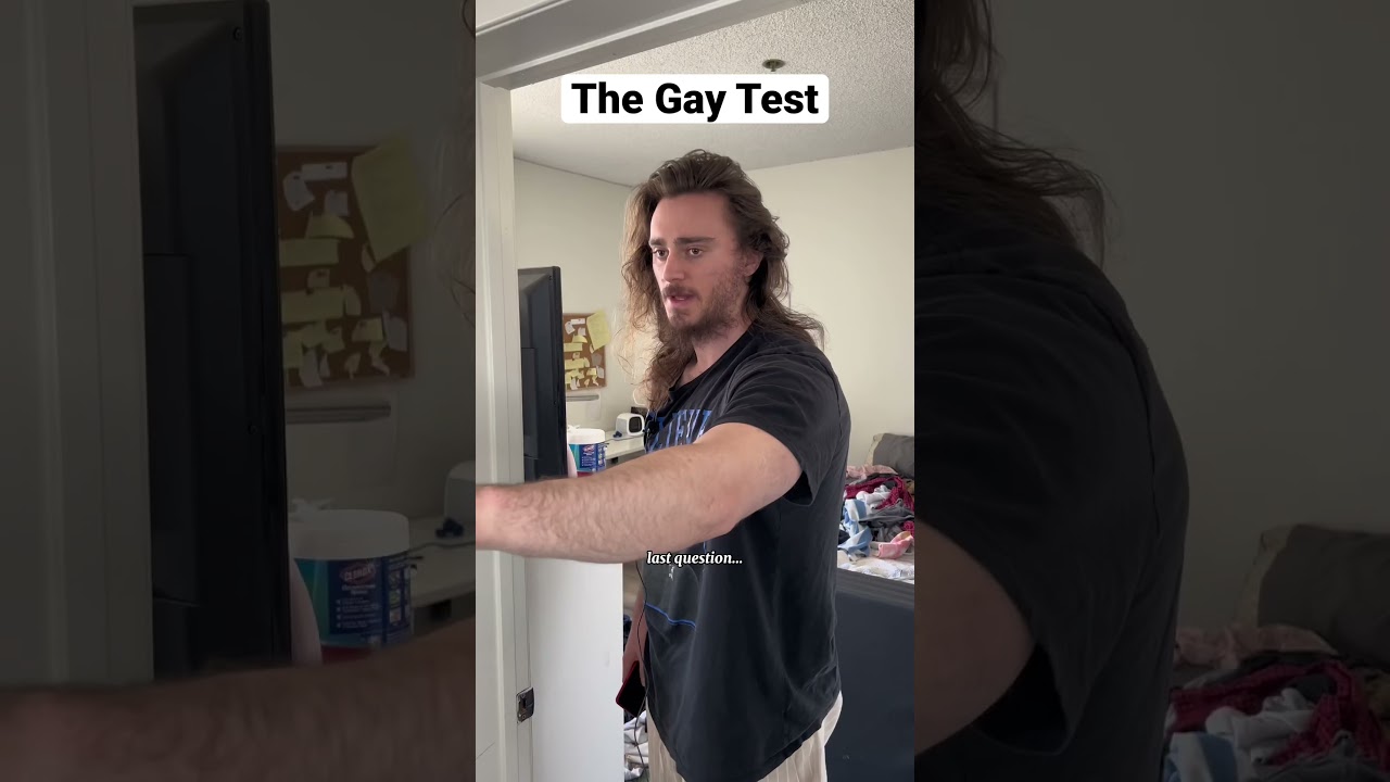 the gay test #shorts #comedy #funny
