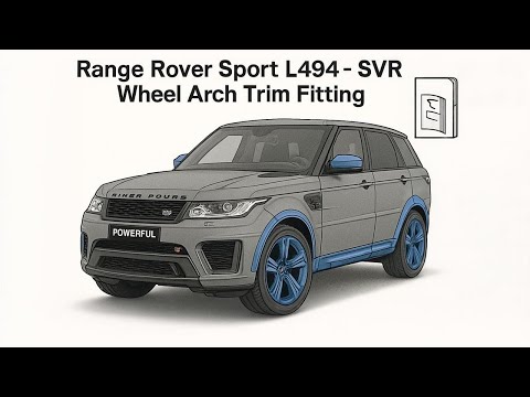Range Rover Sport L494 SVR Style Wheel Arch Trim Fitting - when fitting bigger wheels