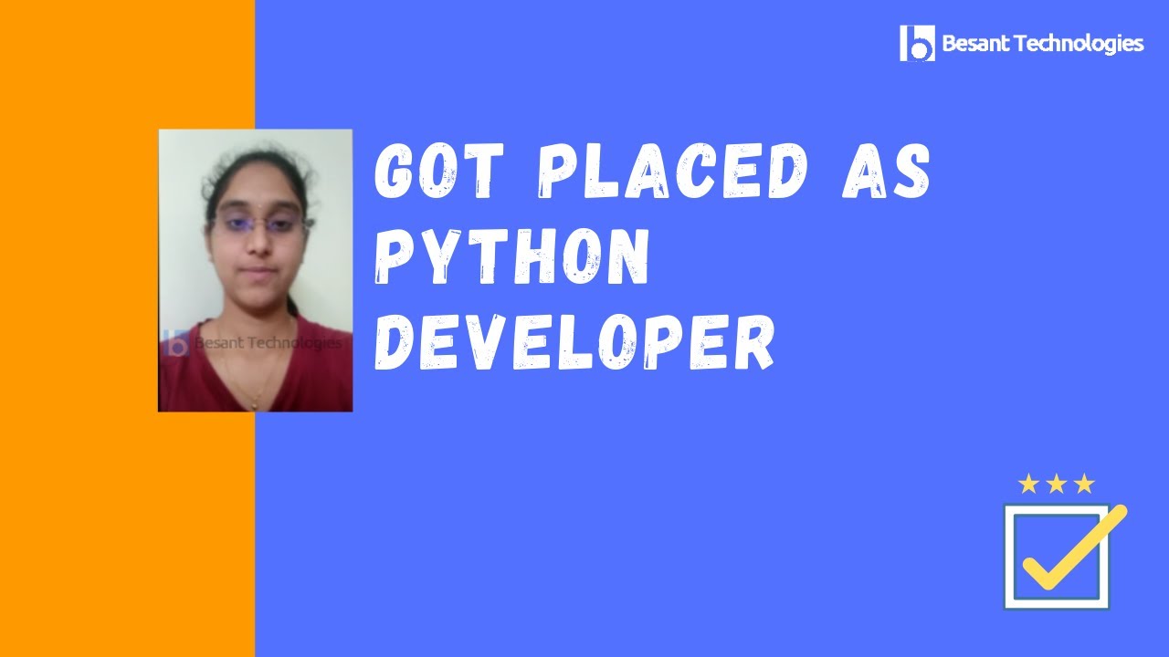 Dhakshavani Got Placed as Python Developer | Python Course with 100% Placements |Besant Technologies