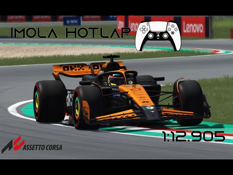 Assetto Corsa | Imola Hotlap - 1.12.905 | VRC Formula Alpha 2024 CSP | Controller