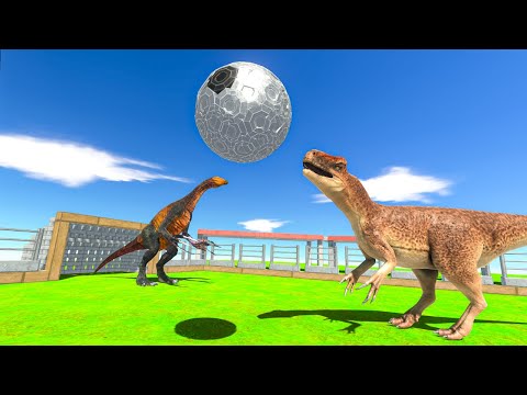 1v1 Soccer | Carnivores vs Herbivore Dinosaurs - Animal Revolt Battle Simulator