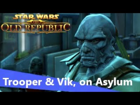 SWTOR Trooper meets Vik on Asylum - Class specific dialogue - All choices
