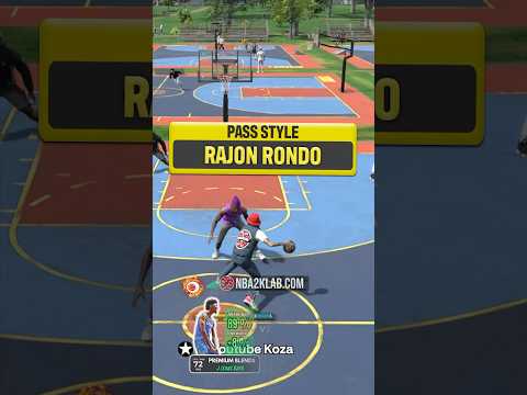 2K26 Best Passing Styles Rondo Test