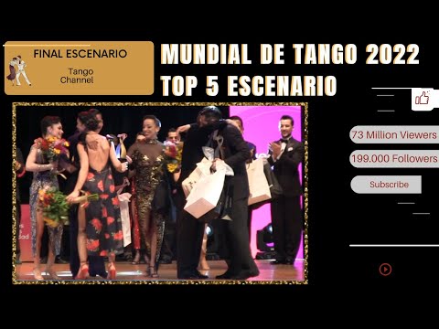 TOP 5 Emociónes de los bailarines. Campeon Mundial de tango 2022 escenario, campeones mundiales