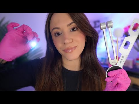 ASMR 1 Hour Detailed & Relaxing Cranial Nerve Exam (1 hour medical roleplay)
