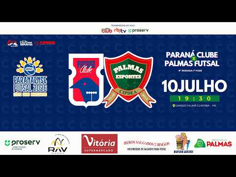 PARANÁ CLUBE X PALMAS FUTSAL (Campeonato Paranaense de futsal 2026 Série Ouro)