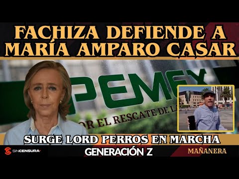 Fachiza defiende a #MariaAmparoCasar. Surge #LordPerros en marcha #GeneraciónZ. #Sheinbaum #MAÑANERA