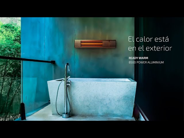 Cecotec Ready Warm 8500 Power Aluminium Estufa Exterior de Pared 2000W video
