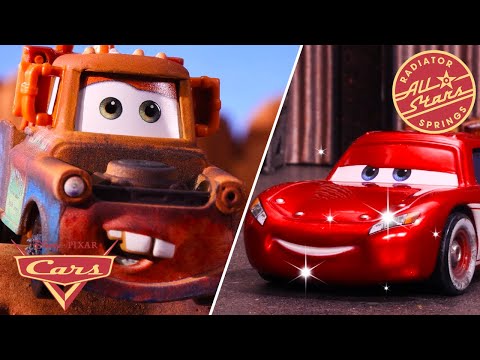 Pixar Cars All Stars at Radiator Springs | Lightning McQueen and Mater + | Pixar Cars | @disneyjr