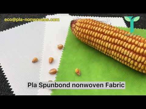 renewable corn starch made 100% polylactic acid PLA spun-bond non woven nonwoven fabric for facemask