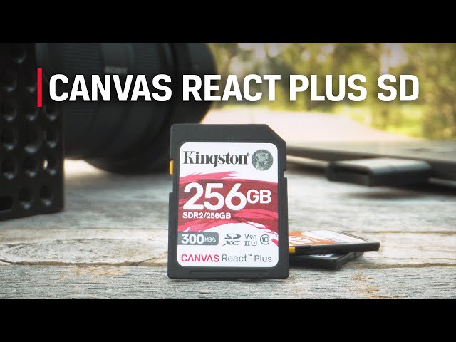 Kingston Canvas React Plus 64GB SD UHS-II Classe 10 video