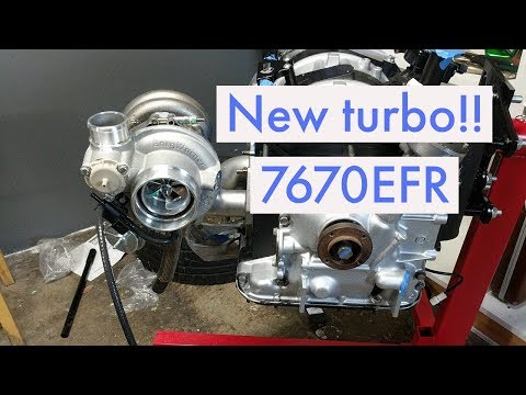 13B RX7 FC Borg Warner turbo install part 1 / Turbosource turblown big turbo