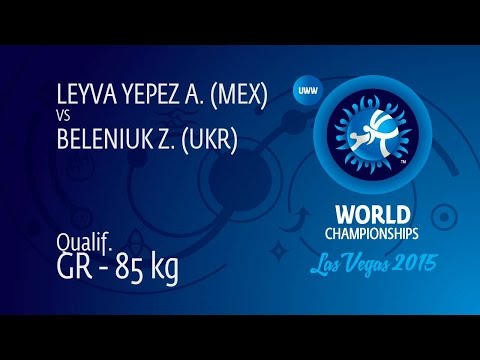 Qual. GR - 85 kg: Z. BELENIUK (UKR) df. A. LEYVA YEPEZ (MEX), 6-2