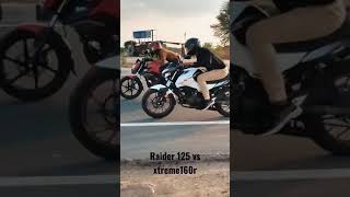 Raider 125 VS Xtreme 160r Drag Race #shorts