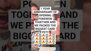 It's our 1 year #anniversary #opening #pokemon together! #WE #HIT #BIG #packed #megadream
