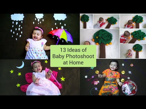 13 Ideas of Baby Photoshoot at Home | DIY