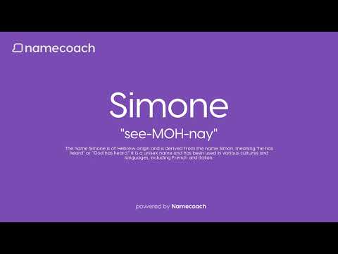 How to Pronounce Simone