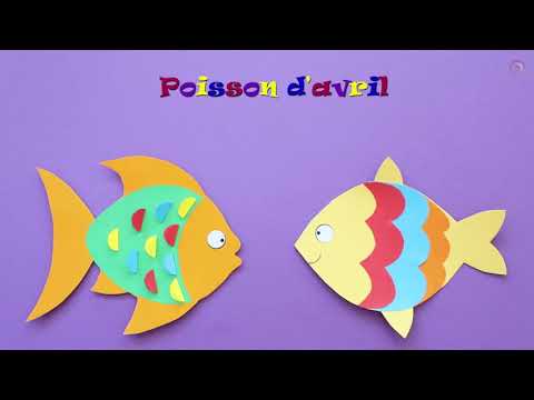 Poisson d'avril - poisson en papier, bricolage facile et amusant! День смеха - рыбка из бумаги!