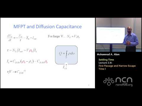nanoHUB-U Nanobiosensors L2.8: Settling Time - First Passage and Narrow Escape Time