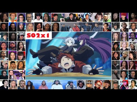 [70+ Reactors] Frieren: Beyond Journey's End SEASON 2 Episode 1 MEGA REACTION Mashup FULL ED OP